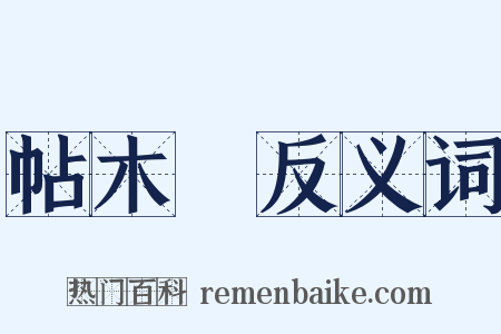 帖木兒反义词是什么意思的图片